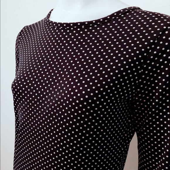 Polka dot jersey knit dress - Picture 2 of 3